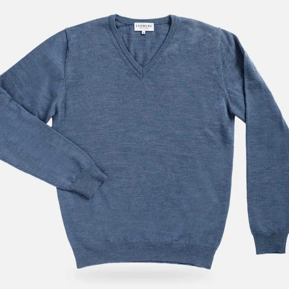 The Blue Heather Emmons V-Neck